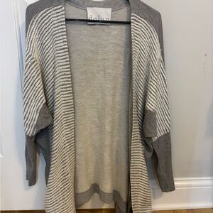 Dolan Women's Gray and Cream Cardigan